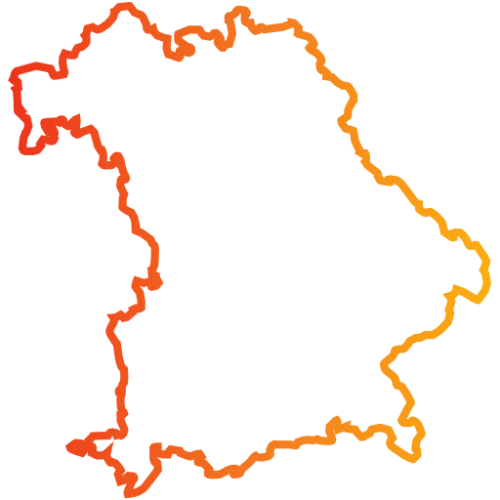 Umring des Bundeslandes Bayern